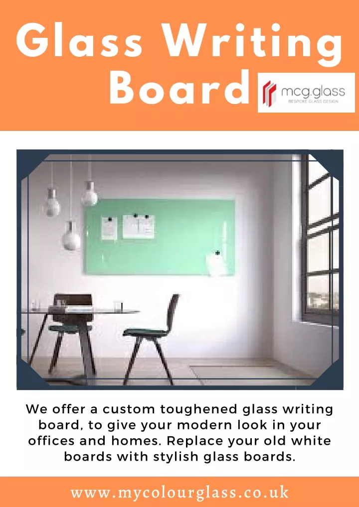 glass writing board