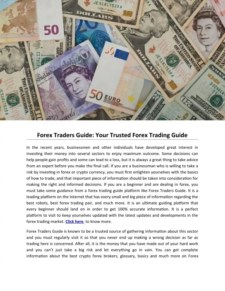 forex traders guide your trusted forex trading
