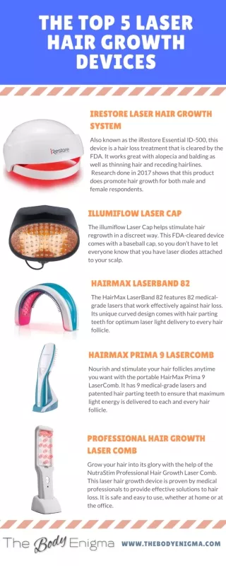 5 Best Laser Hair Growth Devices