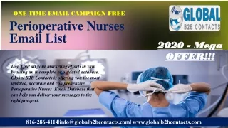 Perioperative Nurses Email List