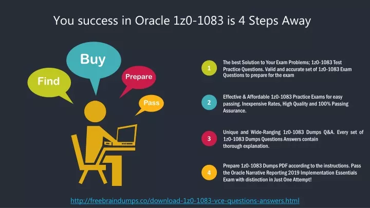 you success in oracle 1z0 1083 is 4 steps away