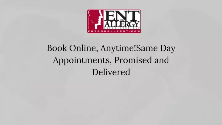 book online anytime same day appointments