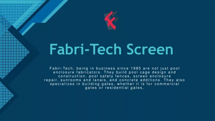 fabri tech screen