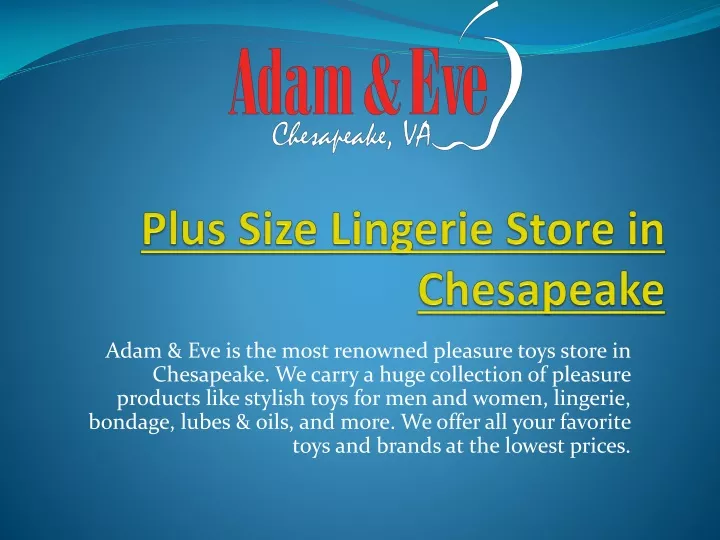 plus size lingerie store in chesapeake