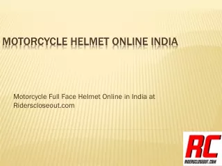 Motorcycle Helmet online India