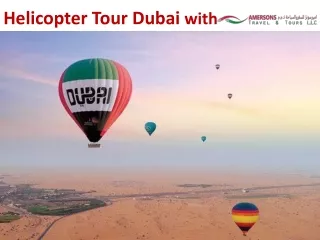 Hot Air Balloon tour in Dubai – Amersons Travel and Tours LLC