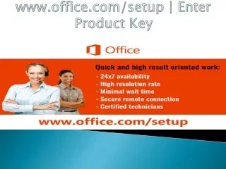 www office com setup enter product key