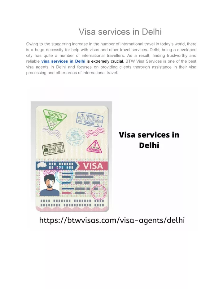 visa services in delhi