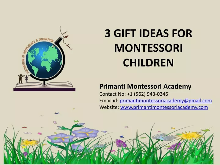 3 gift ideas for montessori children