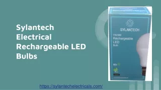 Sylantech Electricals Rechargeable LED Bulbs