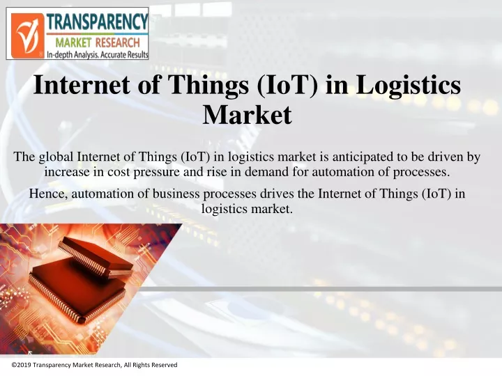 internet of things iot in logistics market