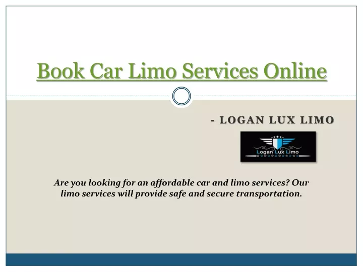 book car limo services online