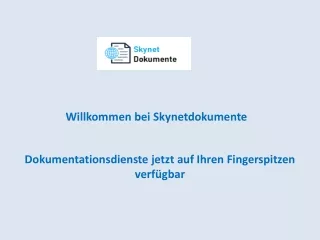 Dokumentationsdienste jetzt auf Ihren Fingerspitzen verfügbar