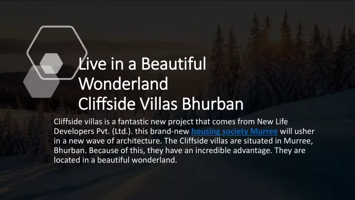 live in a beautiful wonderland cliffside villas bhurban