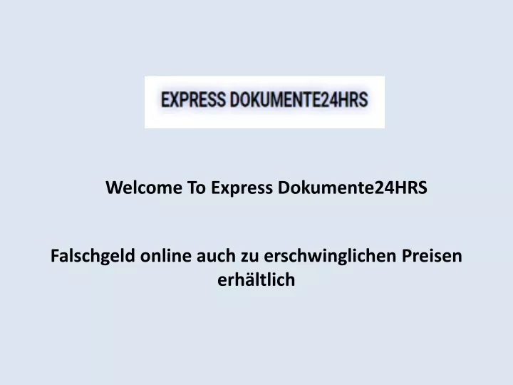 welcome to express dokumente24hrs