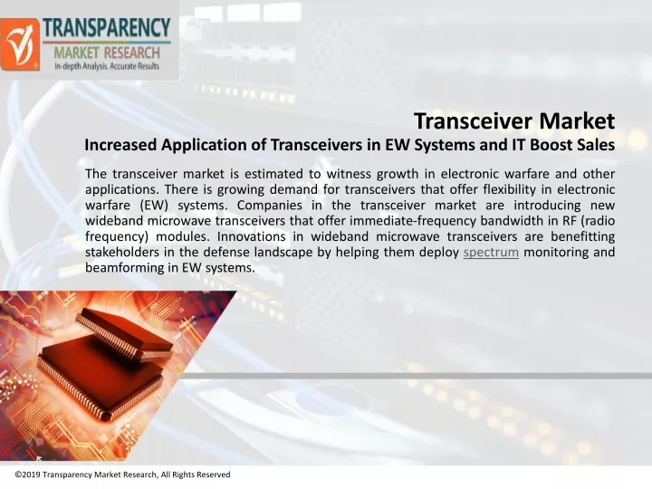 transceiver market increased application of transceivers in ew systems and it boost sales