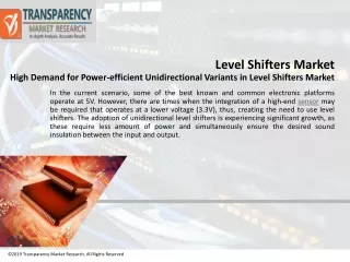 Level Shifters Market Analyzing Growth by focusing on Top Key Operating Vendors