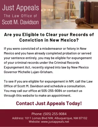 Am I Eligible For Clearing My Records Of Conviction?