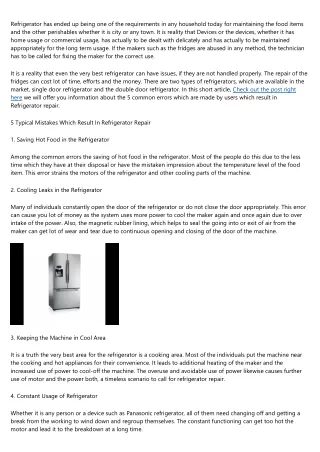 What I Wish I Knew A Year Ago About Refrigerator Repair