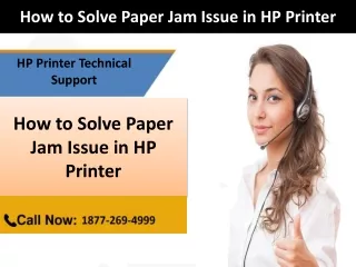 How to Solve Paper jam Issue in HP Printer?
