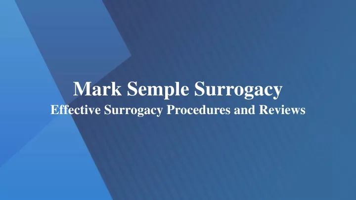 mark semple surrogacy