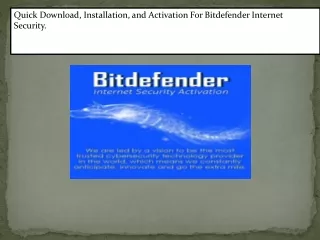 central.bitdefender.com |  Activate Bitdefender - Install and Activate Bitdefender