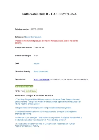 Sulfocostunolide B