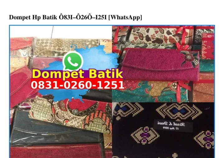 dompet hp batik 83i 26 i25i whatsapp