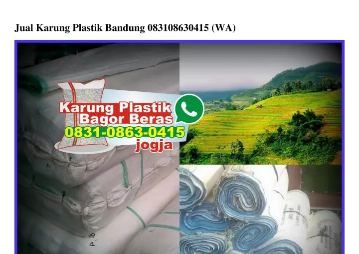 jual karung plastik bandung 083108630415 wa