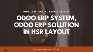 Odoo ERP Software Development Company in Bangalore, India