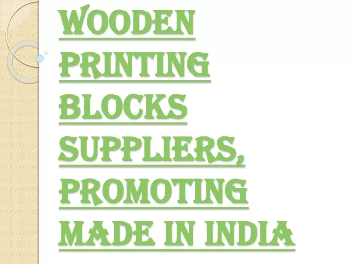 wooden printing blocks suppliers promoting made in india