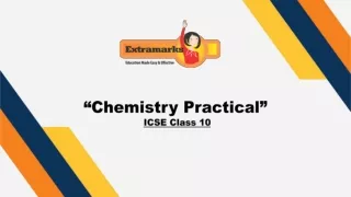 Get the Updated Chemistry Lab Manual with All the Experiments in Great Detail on Extramarks