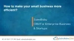 How to make your small business more efficient? - slide 1