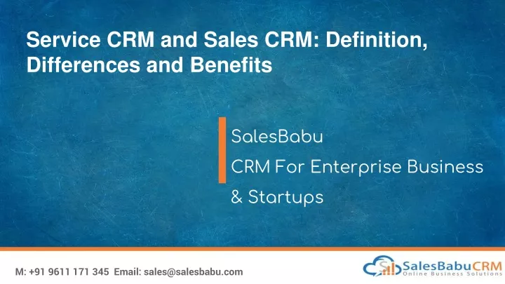 service crm and sales crm definition differences