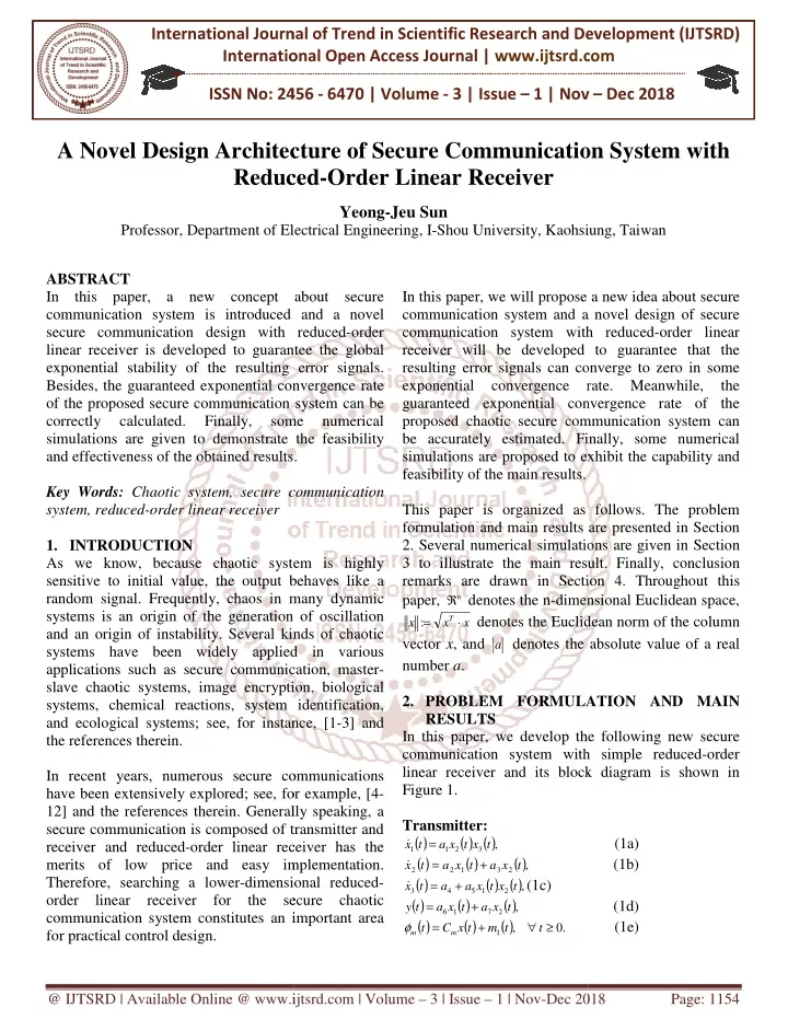 international journal of trend in international