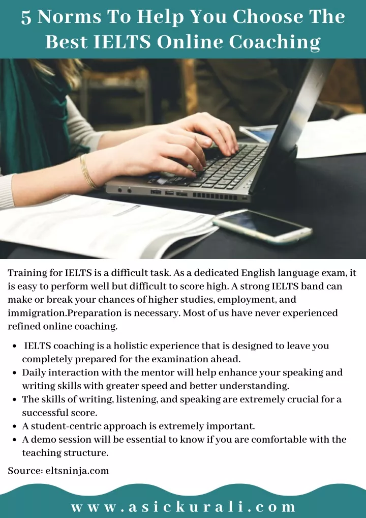 5 norms to help you choose the best ielts online