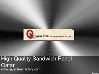 High Quality Sandwich Panel Qatar- Qatarsteelfactory