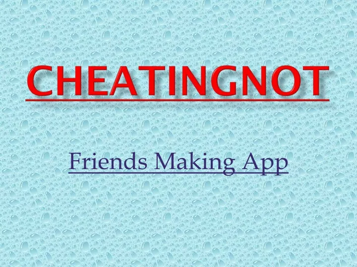 cheatingnot