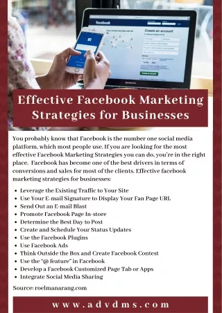 Effective Facebook Marketing Strategies for Businesses