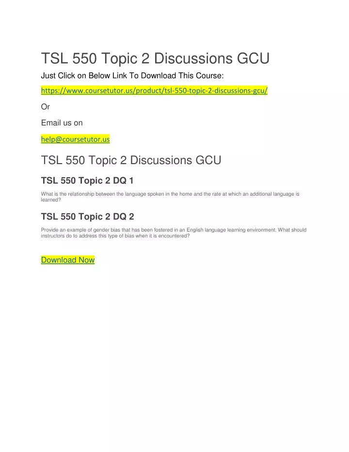 tsl 550 topic 2 discussions gcu