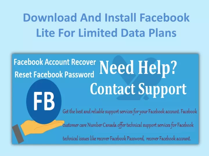 download and install facebook lite for limited