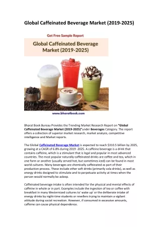 Global Caffeinated Beverage Market (2019-2025)