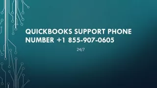 QuickBooks Support Phone Number  1 855-907-0605
