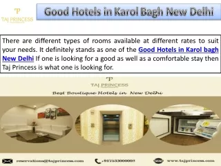 Good Hotels in karol Bagh New Delhi
