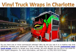 Vinyl Truck Wraps Charlotte