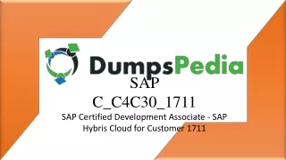 C_C4C30_1711 Dumps