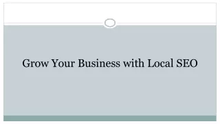 Grow Your business with Local SEO