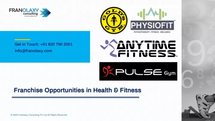 franchise opportunities in health fitness