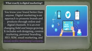 What exactly is digital marketing?