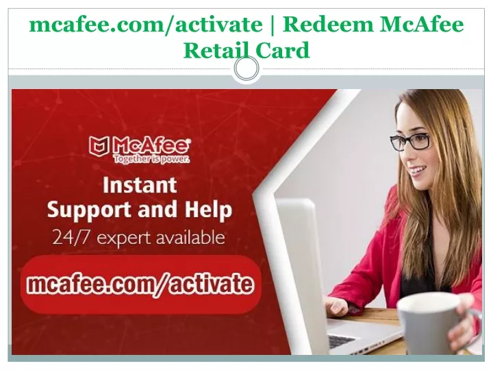 mcafee com activate redeem mcafee retail card